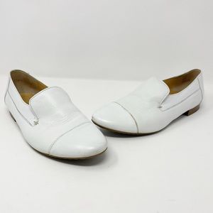 Paul Green Vince Flats White Leather Loafers